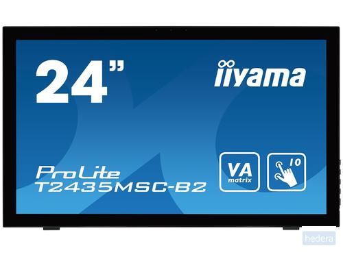 iiyama ProLite T2435MSC-B2 touch screen-monitor 59,9 cm (23.6") 1920 x 1080 Pixels Multi-touch Zwart (T2435MSC-B2)