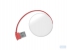 2.0 USB hub met verlengsnoer Roundhub, rood
