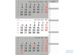 3-Maandkalender 2024 INNI Manager compact-formaat notes