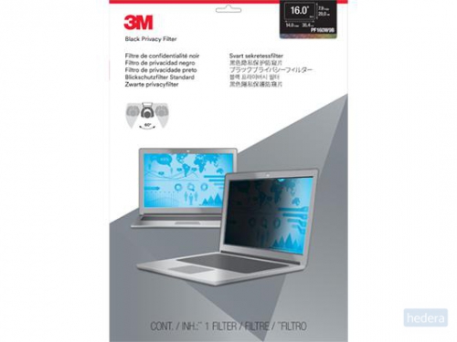 3M privacy filter voor laptops van 16 inch, 16:9