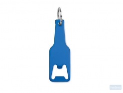Aluminium sleutelhanger fles Botelia, blauw