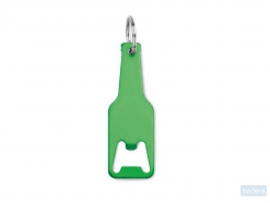 Aluminium sleutelhanger fles Botelia, groen