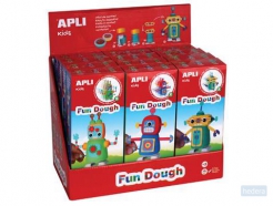 Apli Kids Fun Dough boetseerpasta Robot kits, display van 12 stuks