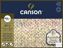Aquarelblok Canson 31x41cm 20V 300gr fijn gelijmd