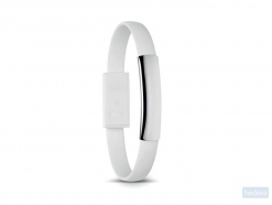 Armband met micro USB Cablet, wit