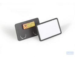 Naambadge CLIP CARD 40x75 mm met magneet
