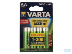 Batterij oplaadbaar Varta 4xAA 2600mAh ready2use