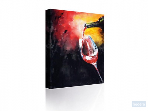 Canvas Pouring a glass of wine