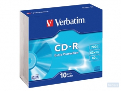 CD-R Verbatim 700MB 80min 52X slimline 10stuks