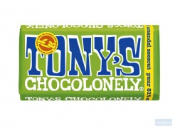 Chocolade Tony's Chocolonely puur amandel zeezout 180 grams, 1 stuk