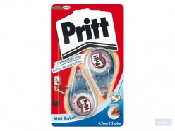 Pritt mini correctieroller, blister met 2 stuks waarvan 2de aan halve prijs