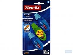 Correctieroller Tipp-ex micro twist 5mmx8m blister 2 1 gratis