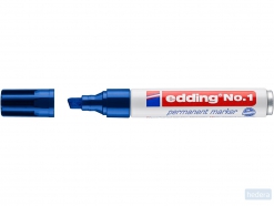 edding No. 1 permanent marker blauw