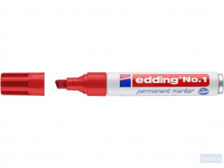 edding No. 1 permanent marker rood