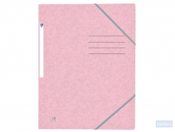 OXFORD Top File  elastomap A4 pastel roze