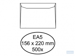 Envelop Quantore bank EA5 156x220mm wit 500stuks