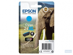 Epson Elephant Singlepack Cyan 24XL Claria Photo HD Ink (C13T24324022)
