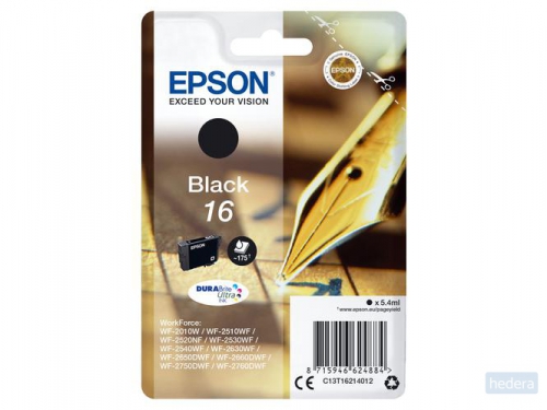 Epson Pen and crossword Singlepack Black 16 DURABrite Ultra Ink (C13T16214022)
