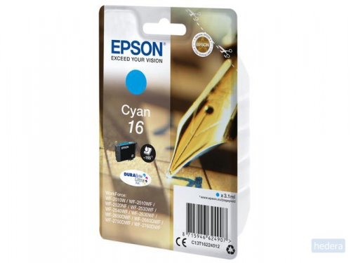 Epson Pen and crossword Singlepack Cyan16 DURABrite Ultra Ink (C13T16224022)
