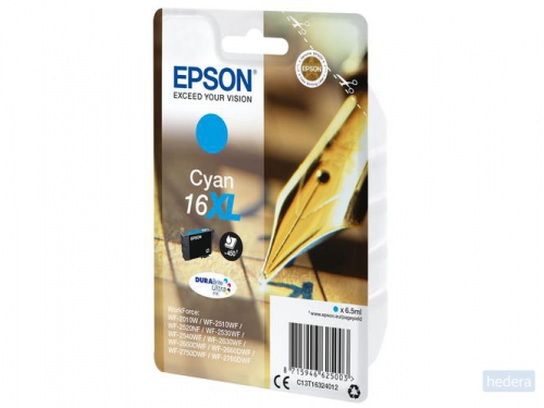 Epson Pen and crossword Singlepack Cyan 16XL DURABrite Ultra Ink (C13T16324022)