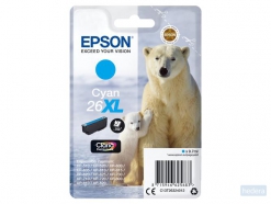 Epson Polar bear Singlepack Cyan 26XL Claria Premium Ink (C13T26324022)
