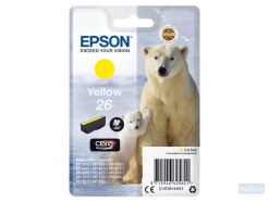 Epson Polar bear Singlepack Yellow 26 Claria Premium Ink (C13T26144022)