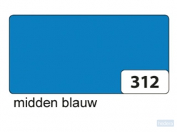 Etalagekarton Folia 1-zijdig 48x68cm 380gr nr312 middenblauw