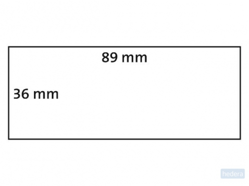 Dymo etiketten LabelWriter ft 89 x 36 mm, transparant, 260 etiketten