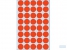 Multipurpose-etiketten, Ø 19 mm, rond rood, geperforeerd, permanent hechtend, om