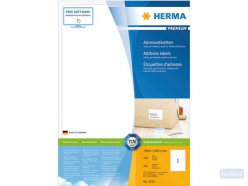 Etiket HERMA 4252 199.6x289,1mm premium wit 100stuks