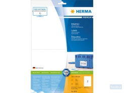Etiket HERMA 8636 210x148mm A4 premium wit 20stuks