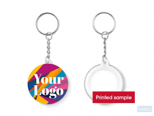 Gedrukt sample sleutelhanger Pin key, multicolour