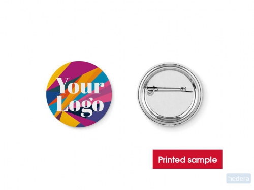 Gedrukt sample small button Small pin, multicolour