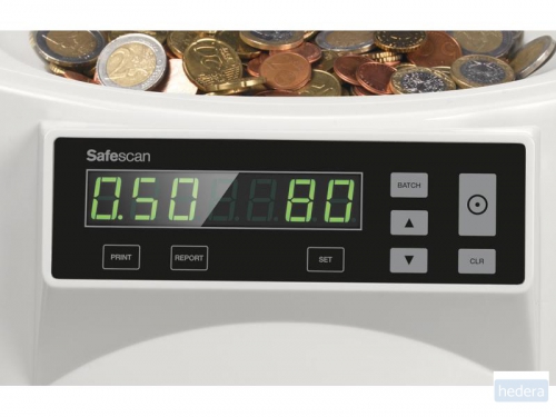 Safescan 1250 Muntgeldtelmachine- sorteerder wit