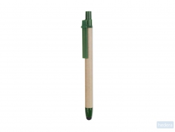 Gerecycled kartonnen touch pen Recytouch, groen