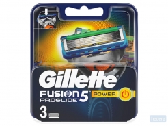 Gillette Fusion5 ProGlide Power Scheermesjes 3 Navulmesjes, -