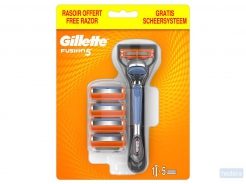 Gillette Fusion5 Scheersysteem Voor Mannen + 4 Mesjes, -