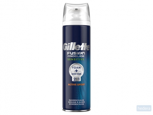 Gillette Fusion ProGlide Gevoelige Huid Active Sport Scheerschuim 250 ml