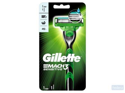 Gillette Mach3 Sensitive Scheersysteem Voor Mannen, -