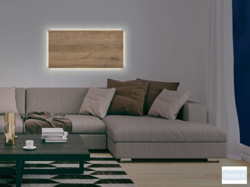 glasmagneetbord Sigel Artverum LED 910x460x15 Natural Wood