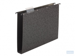 ELBA Vertic hangmap hardboard voor lade Folio 40mm bodem karton zwart