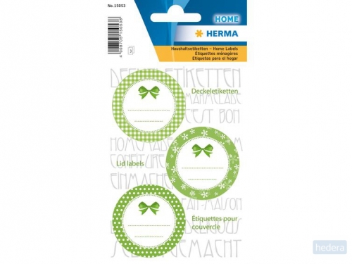 Herma 15053 Stickers Kitchenlabels voor deksel Ø 44 groen