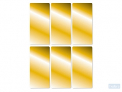 Herma 15076 Multipurpose-etiketten, 26 x 54 mm, goud, permanent hechtend, om met de hand te