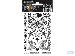 HERMA 15171 CLASSIC tattoo black vlinder