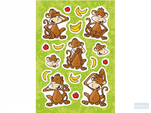 Herma 15212 Stickers apen circus, stone