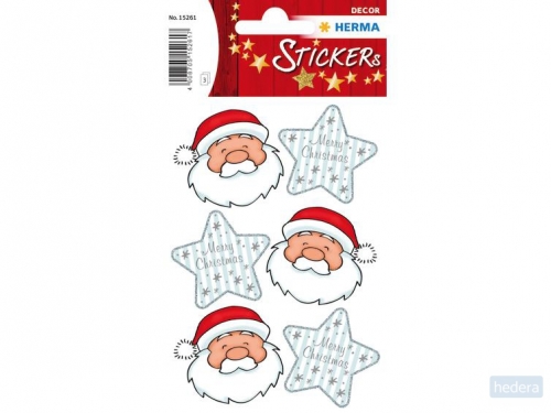 Herma 15261 Stickers kerstman groet