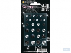 HERMA 15431 Glam Rocks diamant zwart & wit