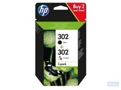 HP 302 Inktcartridge zwart+kleur (X4D37AE)