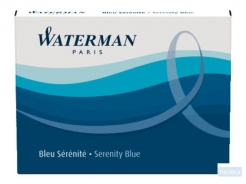 Inktpatroon Waterman internationaal Florida blauw pak à 6 stuks
