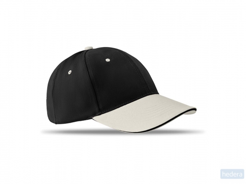 Katoenen baseball cap Sole cap, zwart
